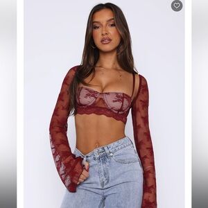 White Fox Hold it Down Top (Wine)